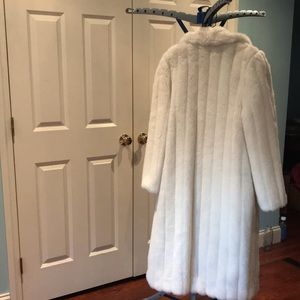 Faux fur full length G. Casterotti original coat.